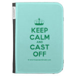 [Knitting crown] keep calm and cast off  Kindle Cases