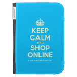 [Crown] keep calm and shop online  Kindle Cases