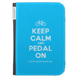 [Bicycle] keep calm and pedal on  Kindle Cases
