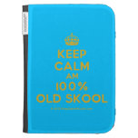 [Crown] keep calm am 100% old skool  Kindle Cases