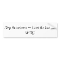 Kindness Bumper Sticker