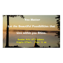 kindness business card template