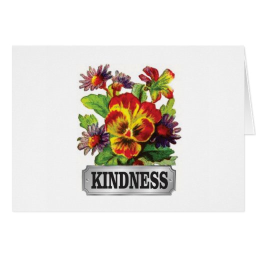 kindness flowers card Zazzle