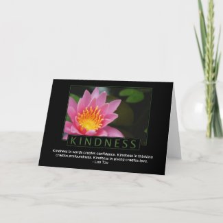 Kindness Greeting Cards card