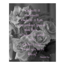 Kindness Inspirational Poster posters by Kardz4U Kindness Inspirational Poster posters