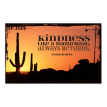 Kindness Inspirational Poster Print