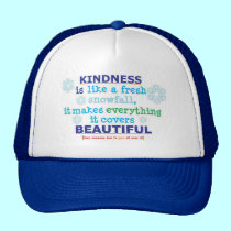 kindness is like a fresh snowfall hats