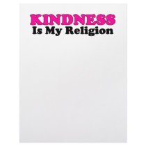 Kindness Is My Religion Letterhead Design