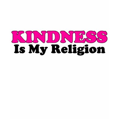 Kindness Is My Religion T Shirt by kchippie