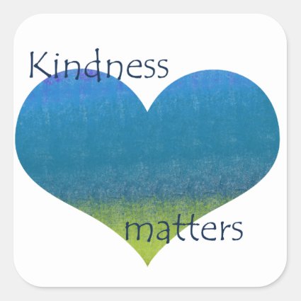 Kindness Matters Heart Stickers