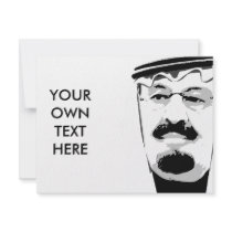 King Abdullah invitations by Politicaltshirts King Abdullah invitations