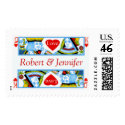 King And Queen Of Hearts Postage Stamp USPS