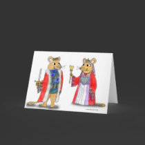King and Queen of Hearts Valentine Greeting Card