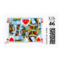 King And Queen Of Hearts Wedding Postage postage