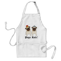 King and Queen Pug Aprons