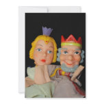 King and Queen Puppets Invitation