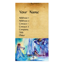 KING ARTHUR ,LADY OF THE LAKE AND EXCALI parchment Business Card
