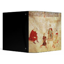 King Arthur on his Throne Surrounded Vinyl Binders