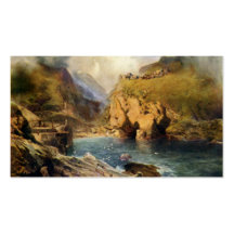 King Arthur's Castle in Camelot Business Card Template