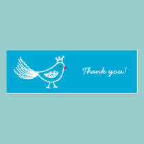 King Bird Blue/Red Thank you! Card business cards by vanillapod King Bird Blue/Red Thank you! Card business cards