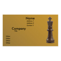 King Business Card Template