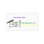 King Cake Baby Address Label
