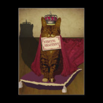 King Cat Special Delivery Postcard