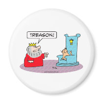 king cat throne treason refrigerator magnets