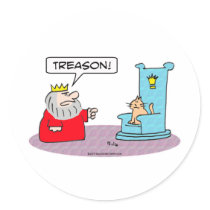 king cat throne treason stickers