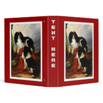 King Charles Spaniels - Dog Art - Richard Ansdell 3 Ring Binders