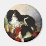 King Charles Spaniels - Dog Art - Richard Ansdell Fridge Magnets
