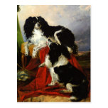 King Charles Spaniels - Dog Art - Richard Ansdell Postcards