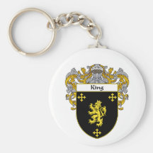 King Coat of Arms (Mantled) Keychains