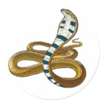 King Cobra 2 Round Sticker