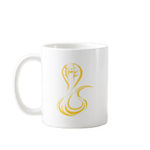 King Cobra in Swish Drawing Style Coffee Mug