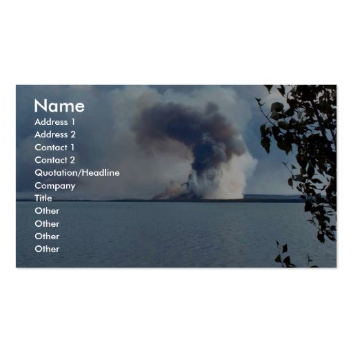 King County Creek Fire 2005 Business Cards