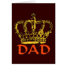 King Dad Greeting Cards
