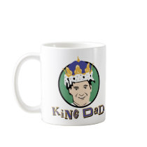 King Dad mugs by MotherandFatherGifts King Dad mugs