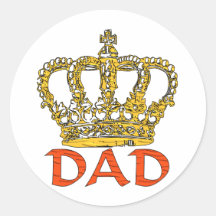 King Dad Sticker