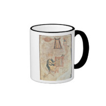King David playing a psaltery from a psalter Mugs
