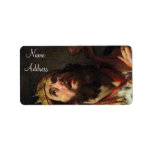 'King David Playing the Harp' Address Label