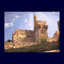 King David Tower Canvas Print canvas prints