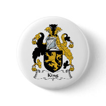 King Family Crest buttons by coatsofarms King Family Crest buttons