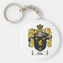 KING FAMILY CREST -  KING COAT OF ARMS KEYCHAINS