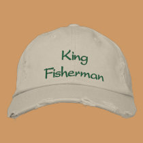 King Fisherman embroidered hats