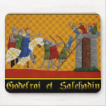 King Godrey Attacking Salehadin Mouse Pads