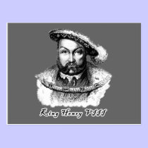 King Henry VIII Portrait Tshirts, Tote Bags postcards