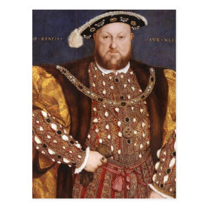 King Henry VIII wearing a ring on his index finger