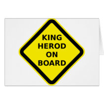 King Herod on Board Greeting Card