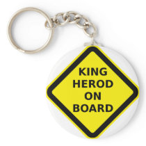 King Herod on Board Keychains